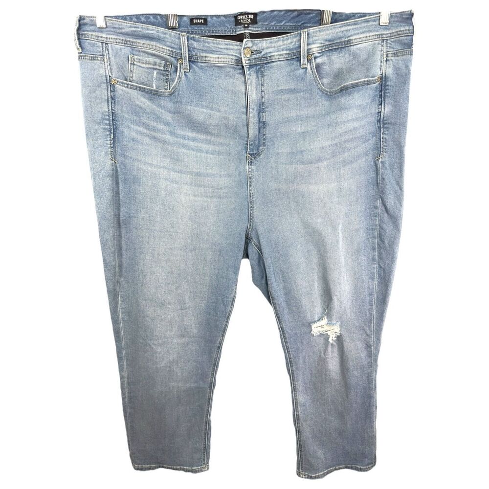 NYDJ Not Your Daughters‎ Jeans Plus Size 28W Jeans Light Wash Cropped Ankle 688